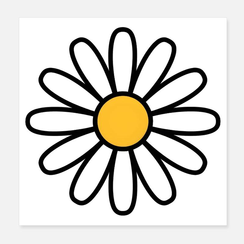 Gänseblümchen Poster 20x20 cm