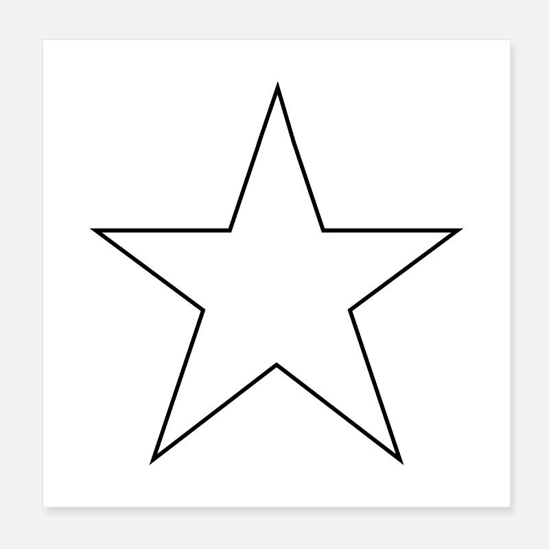 star Poster 8" x 8" (20x20 cm)