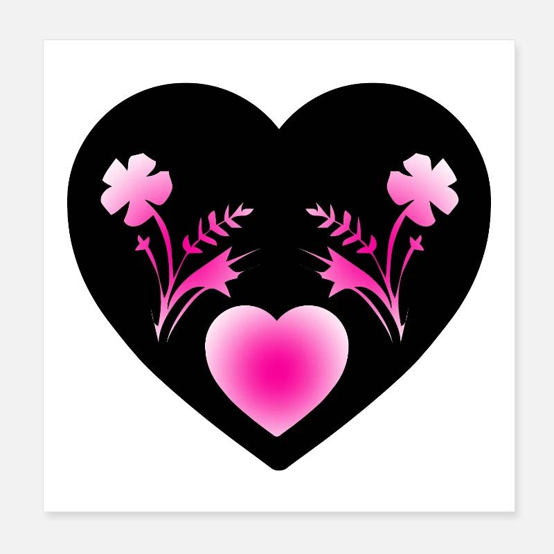 Flowers Poster 8" x 8" (20x20 cm)
