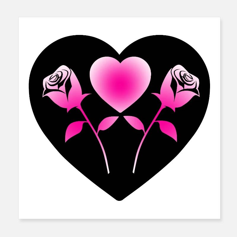 Rosen Poster 20x20 cm