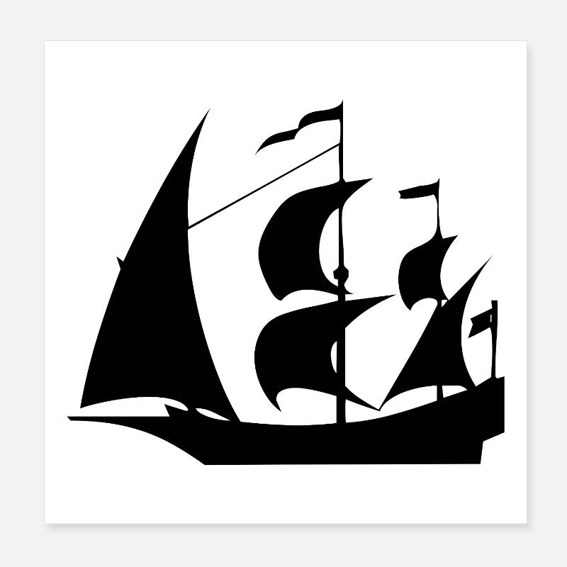 Sail Poster 8" x 8" (20x20 cm)