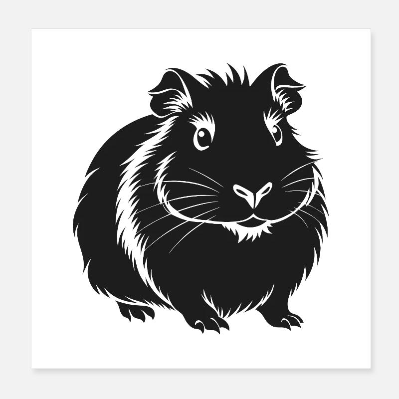 Rogeur cochon d’Inde Poster 20 x 20 cm