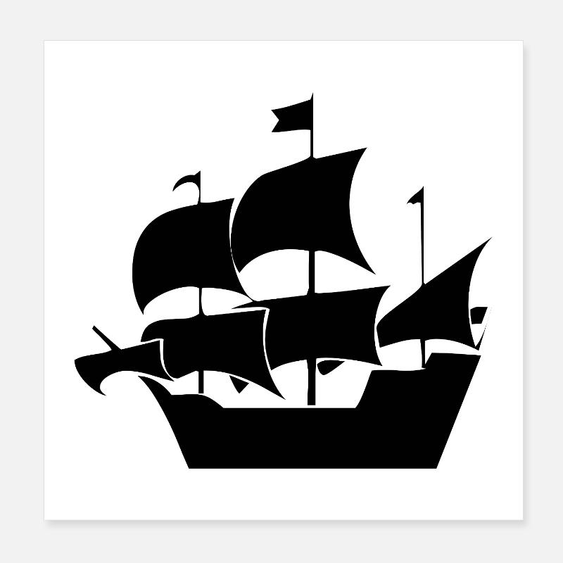 Sail Poster 8" x 8" (20x20 cm)