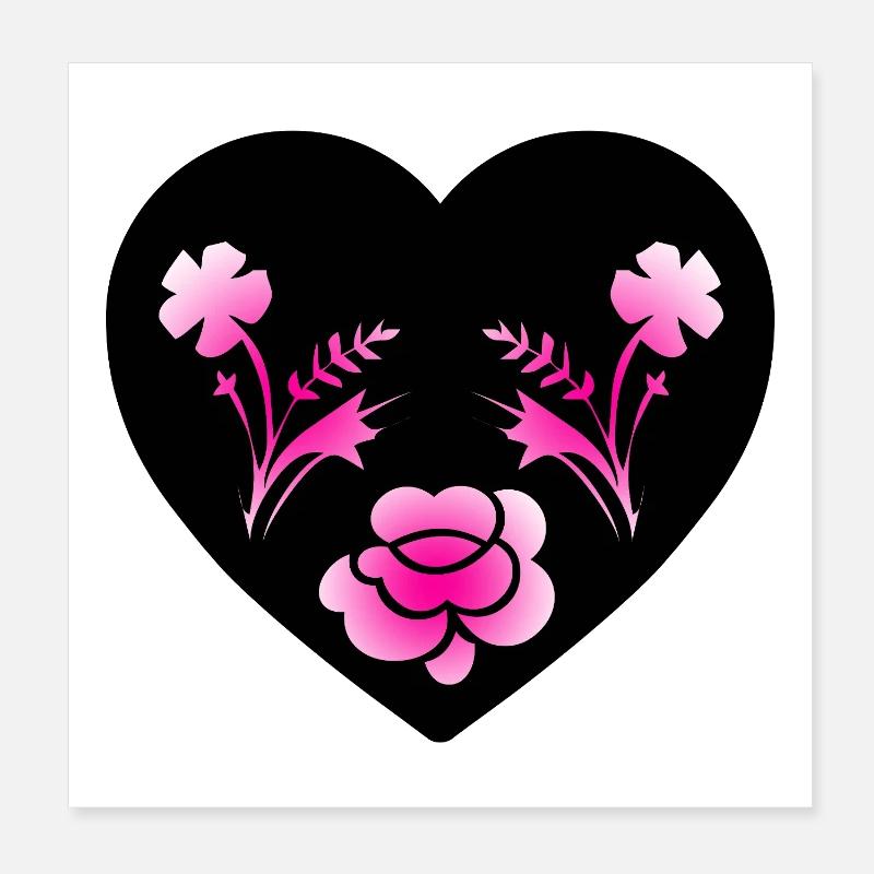 Fleur Poster 20 x 20 cm