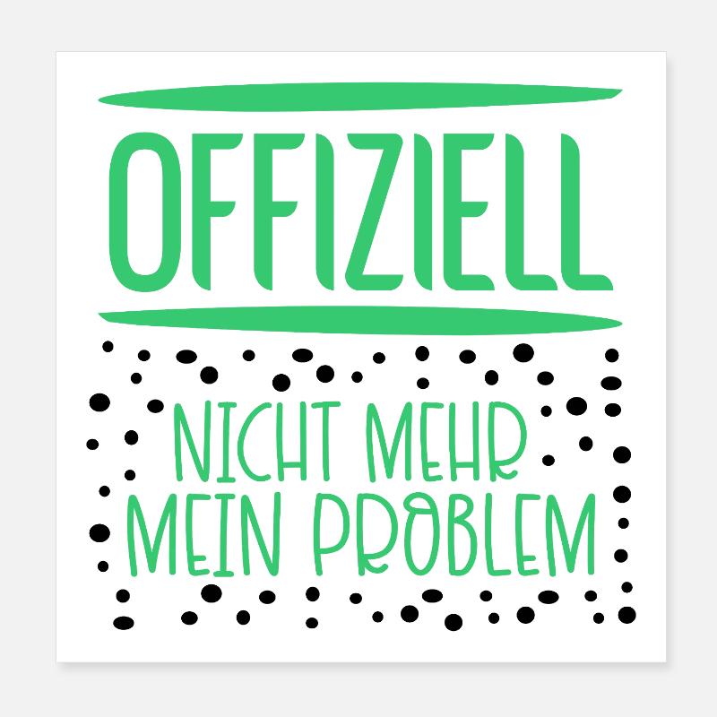 Verantwortung Probleme Poster 20x20 cm