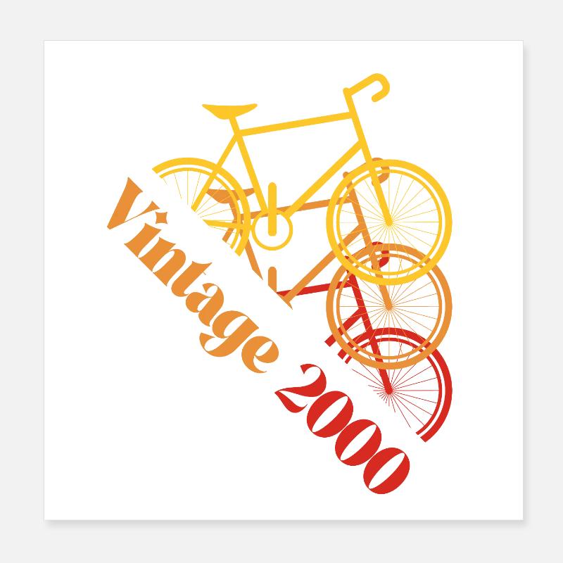Vintage 2000 Poster 20x20 cm