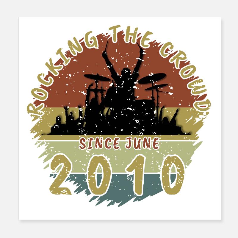 16th Birthday Rocking the crowd DRM 06/2010 Poster 8" x 8" (20x20 cm)