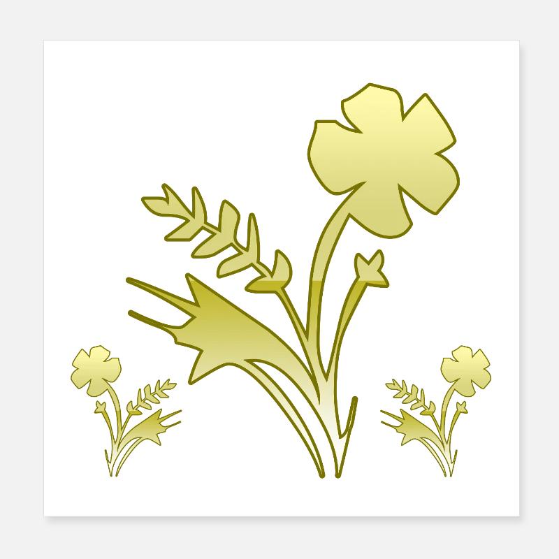 Fleur Poster 20 x 20 cm