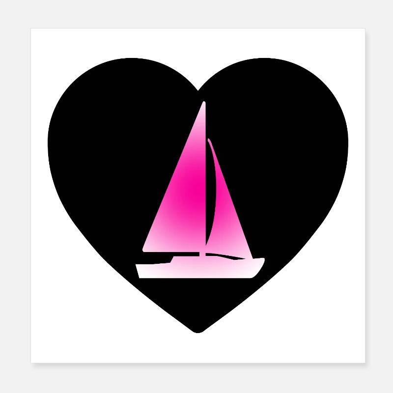 Sail Poster 8" x 8" (20x20 cm)
