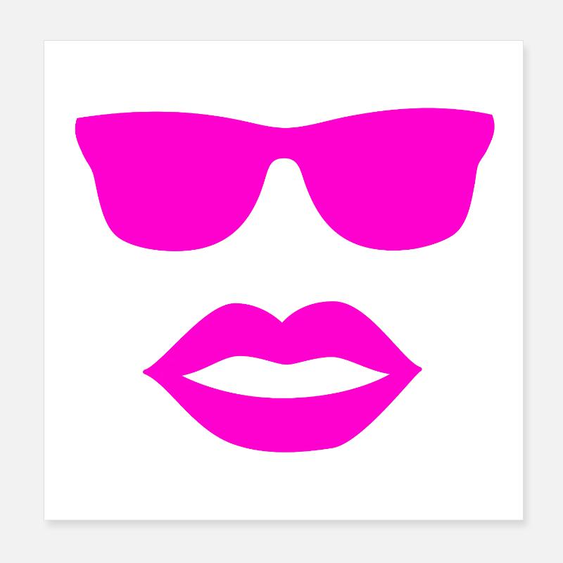 Lunettes de soleil Poster 20 x 20 cm