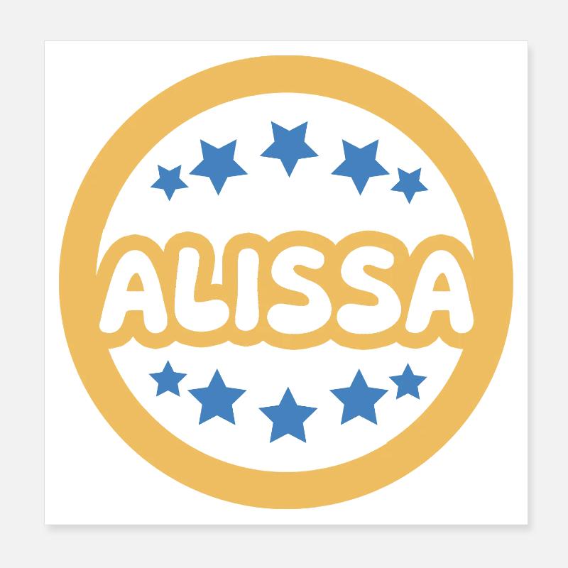 Geschenk Alissa Poster 20x20 cm