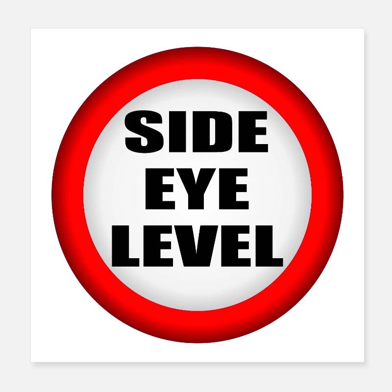 Side Eye Level Poster 8" x 8" (20x20 cm)