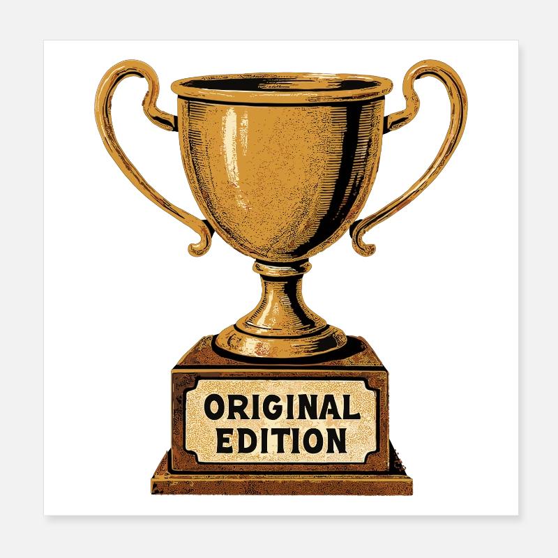Édition originale - Rétro Trophy Style Vintage Poster 20 x 20 cm
