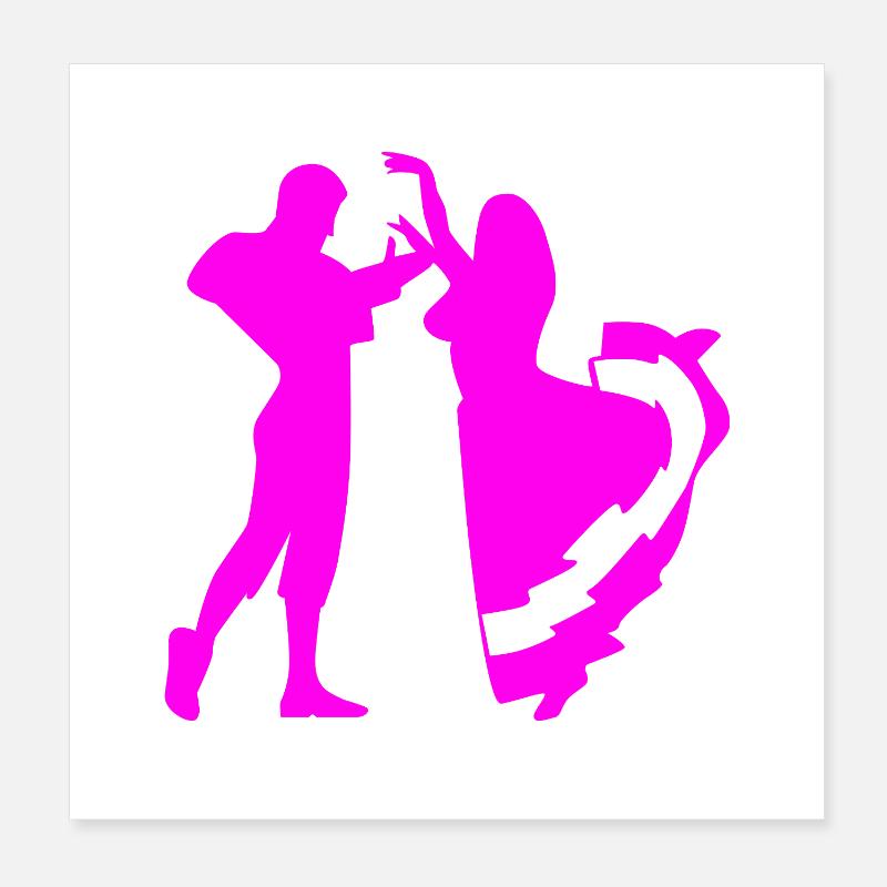 Dance Poster 8" x 8" (20x20 cm)