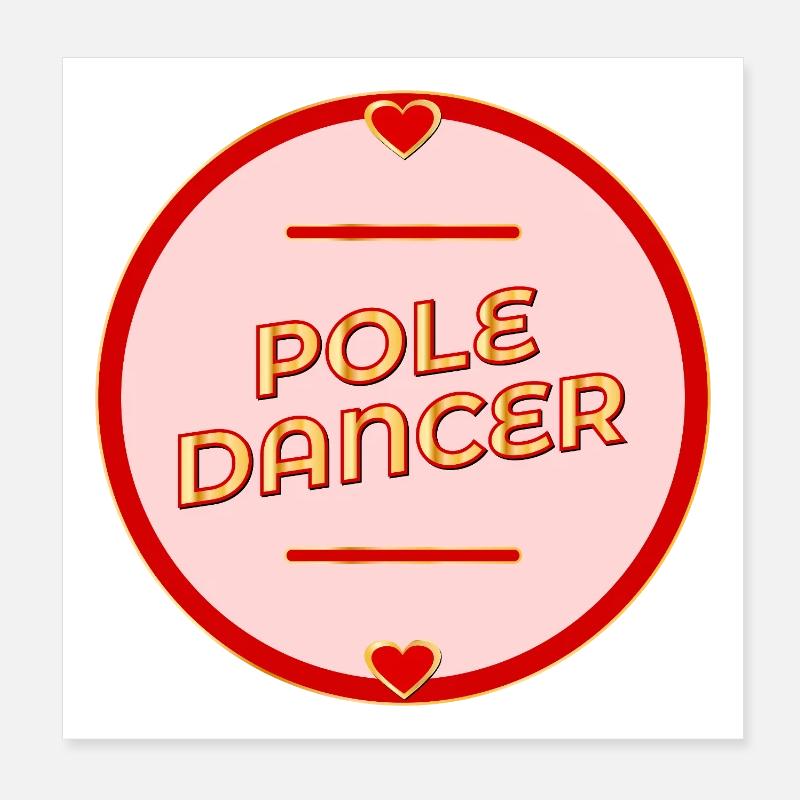 Pole Dance - Danse Poster 20 x 20 cm