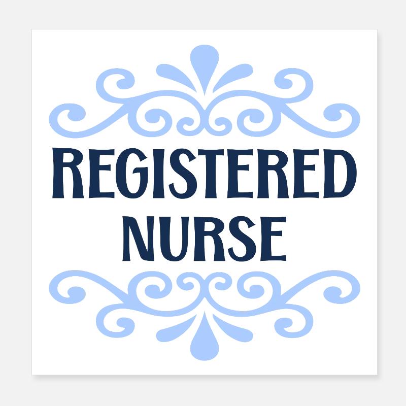 Registered Nurse Poster 8" x 8" (20x20 cm)