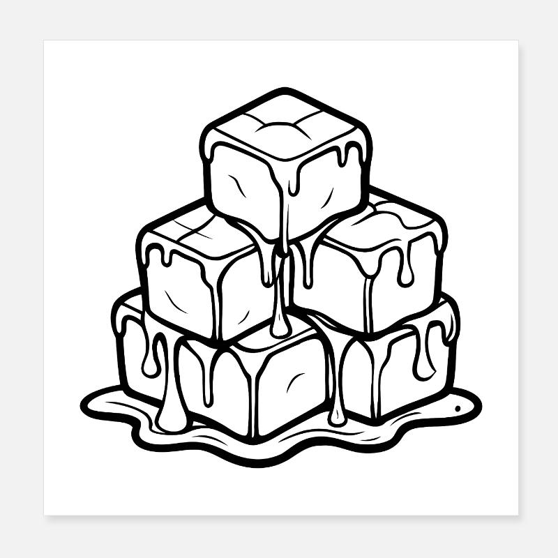 Kalt Poster 20x20 cm