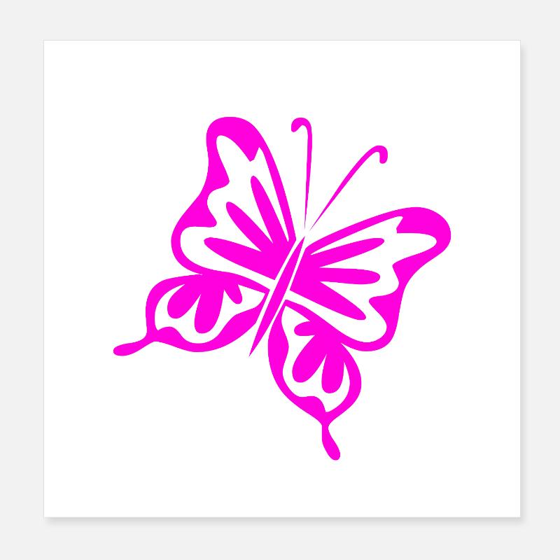 Schmetterling Poster 20x20 cm