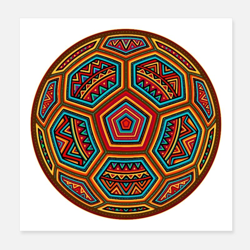 Fussball Mola Poster 20x20 cm