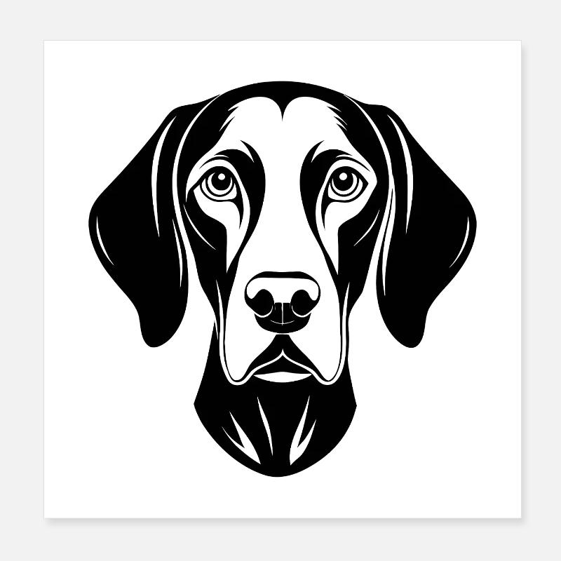 German Shorthaired Pointer Poster 8" x 8" (20x20 cm)