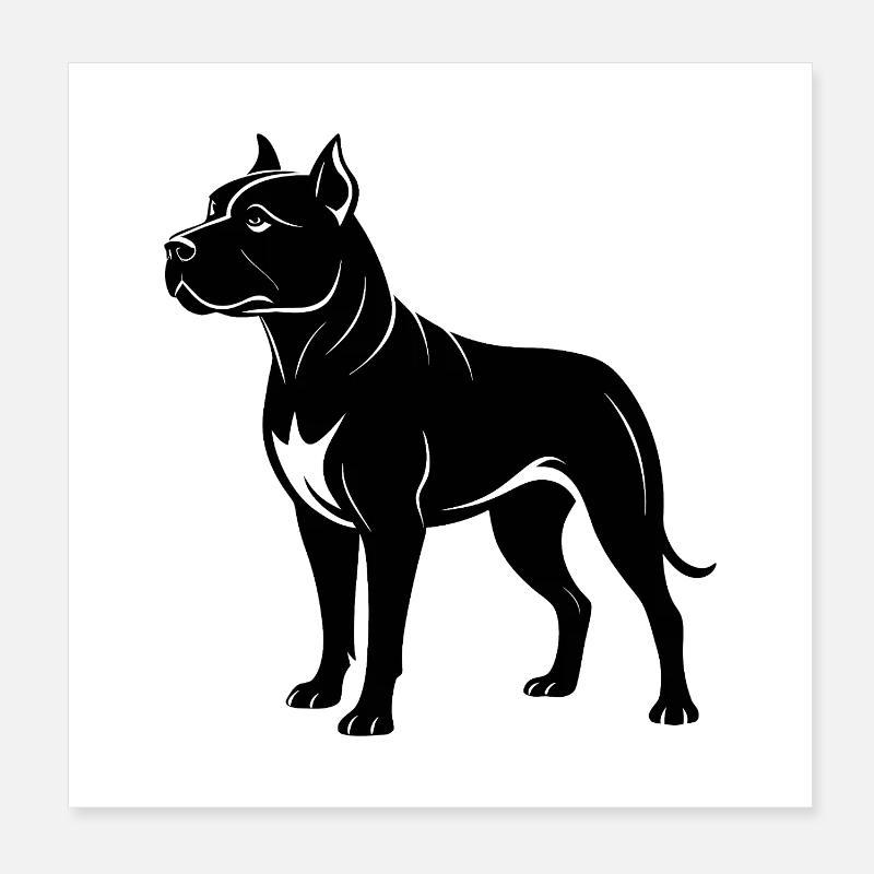 Dog Poster 8" x 8" (20x20 cm)