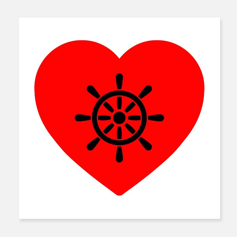 Sail Poster 8" x 8" (20x20 cm)
