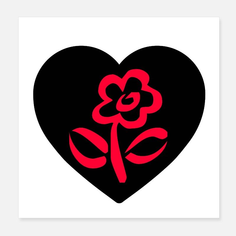 Flowers Poster 8" x 8" (20x20 cm)