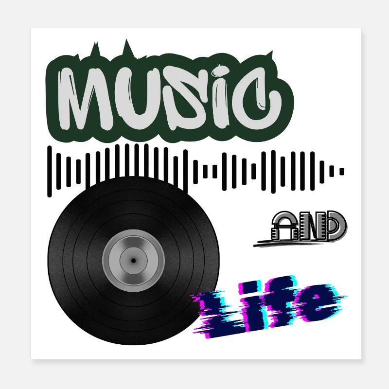 vinyle - Poster 20 x 20 cm - blanc