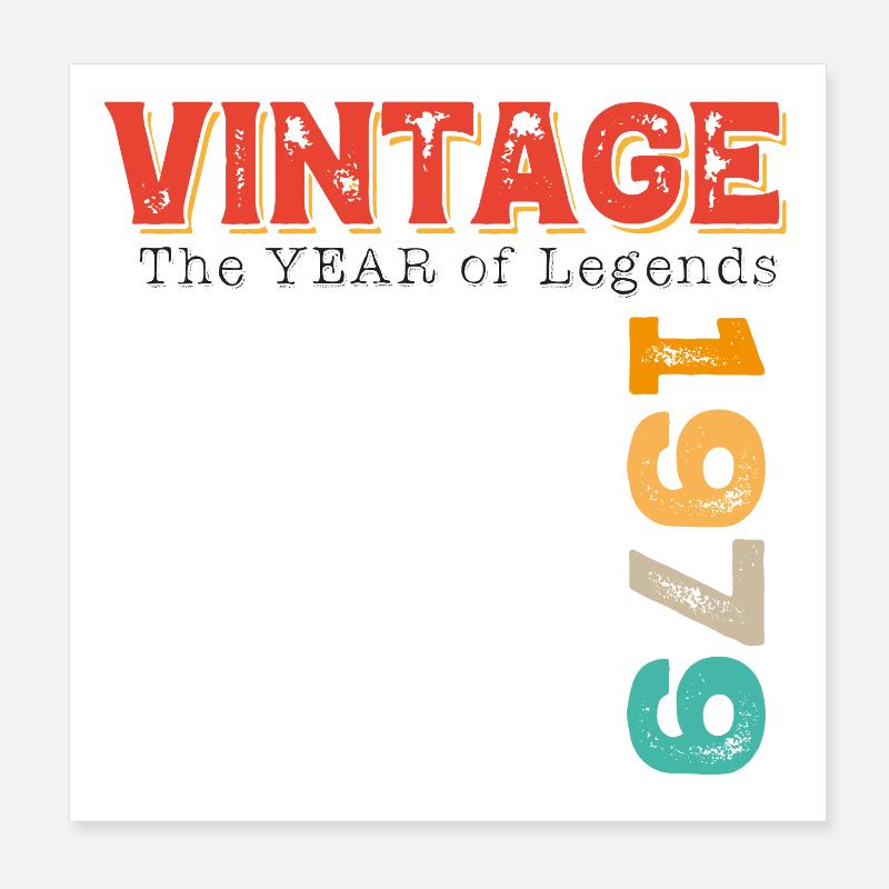 Vintage 1979 Poster 20x20 cm