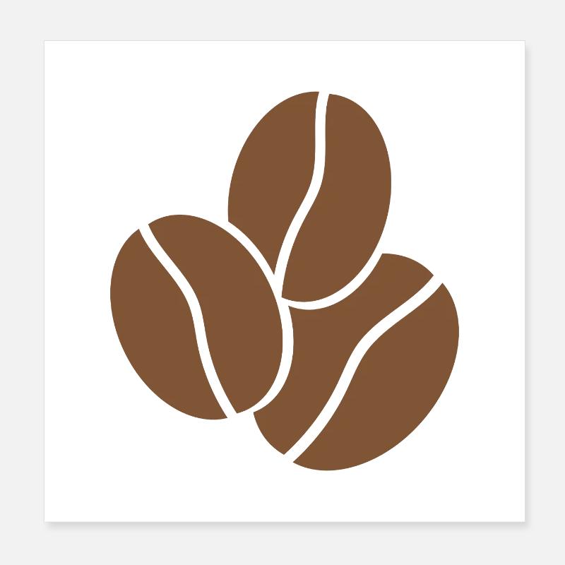 Kaffeebohnen Poster 20x20 cm