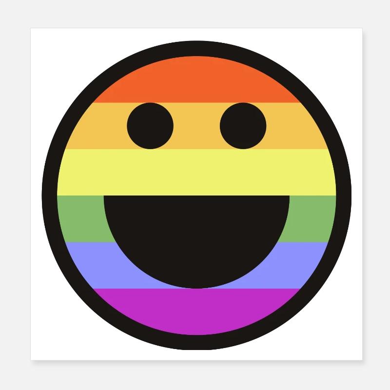 Rainbow LGBTQ Pride Poster 20x20 cm