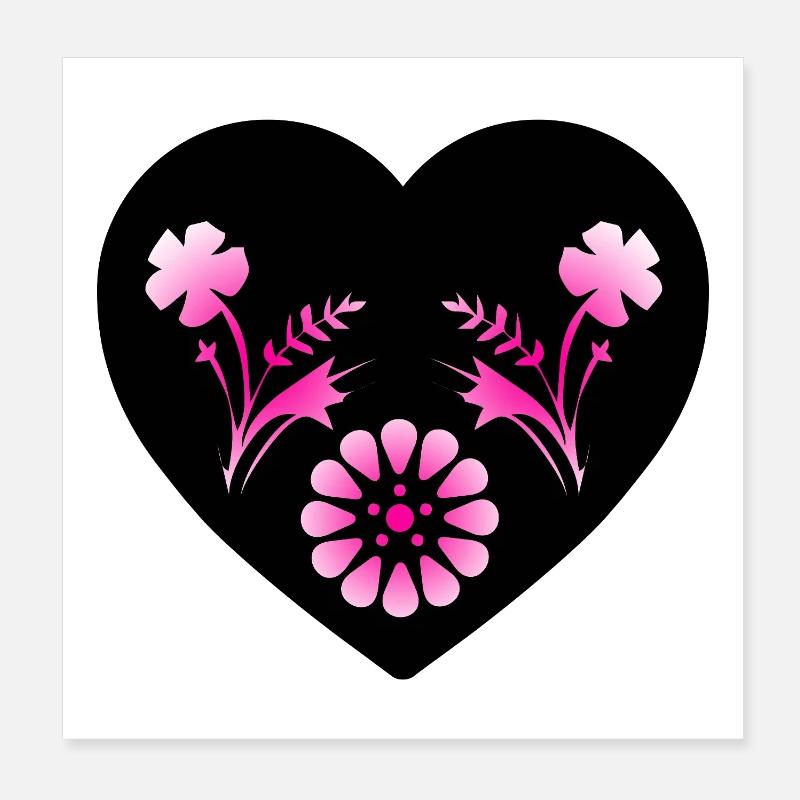 Flowers Poster 8" x 8" (20x20 cm)