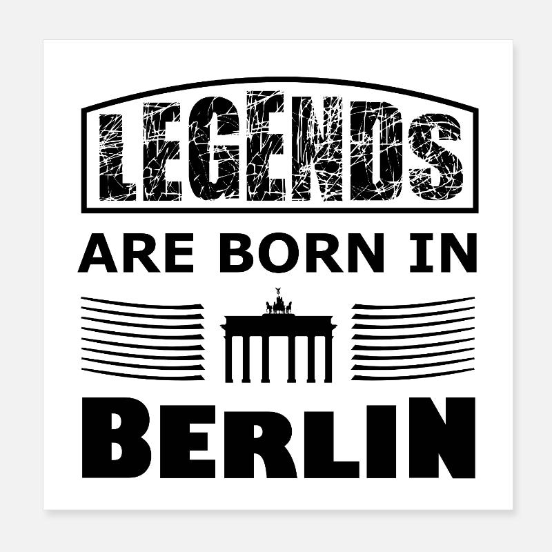 Die Berliner Legenden Poster 20x20 cm