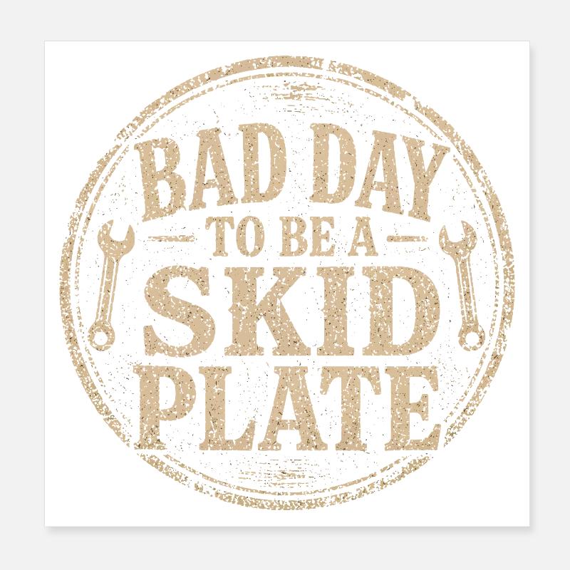 Off-Road Badge: Bad Day for the Hoof Poster 8" x 8" (20x20 cm)
