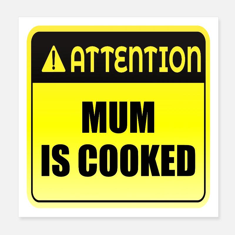 Humeur de maman Poster 20 x 20 cm