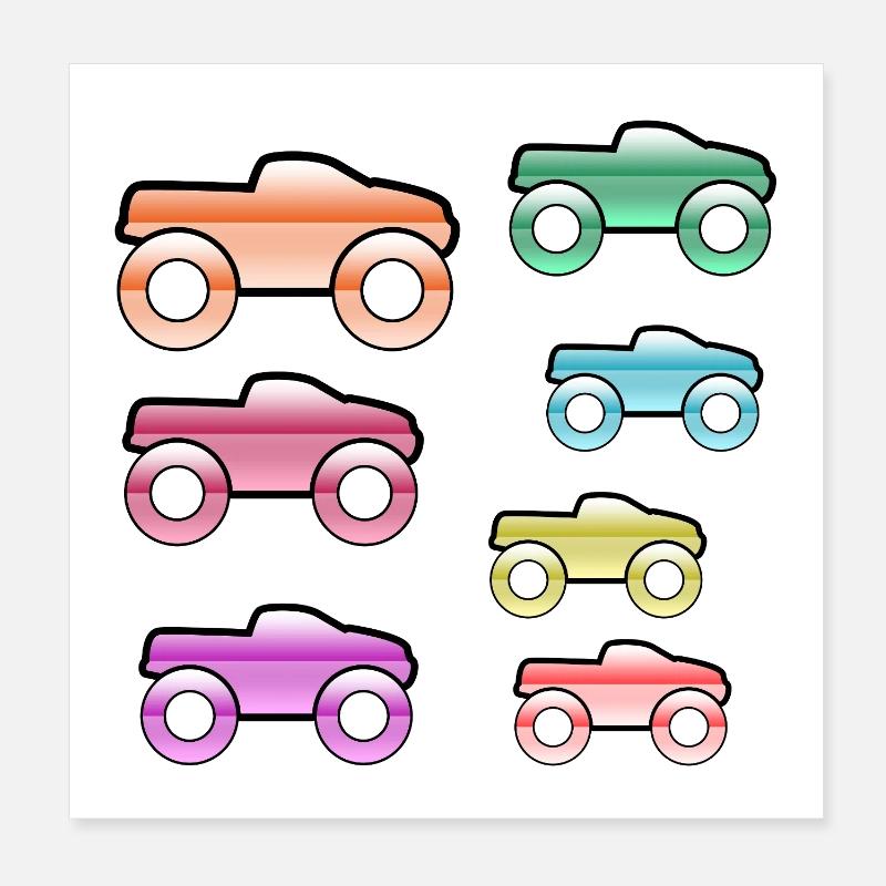 automobiles Poster 8" x 8" (20x20 cm)
