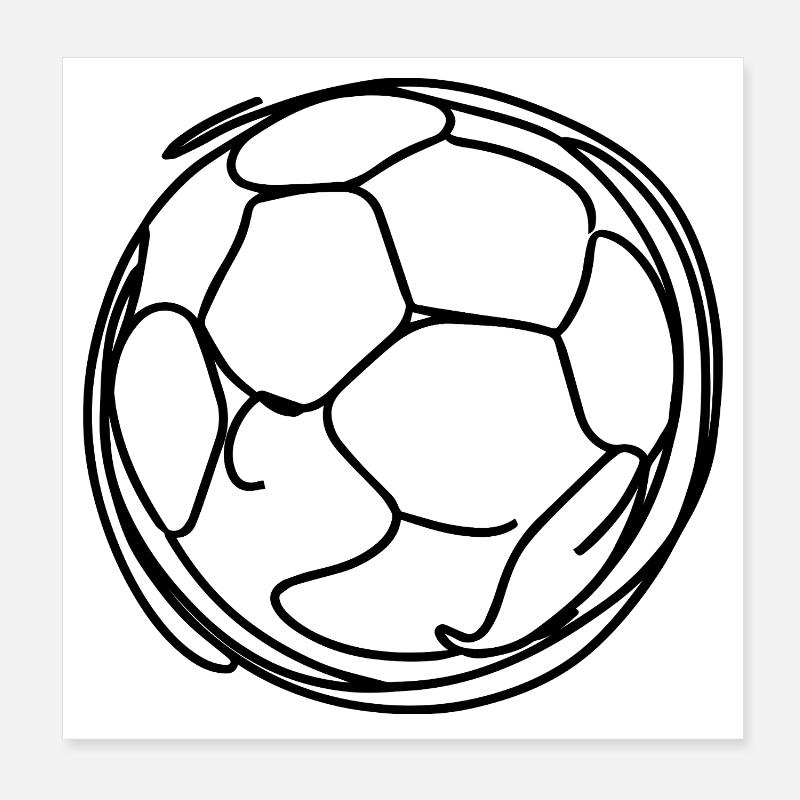 Fußball Poster 20x20 cm
