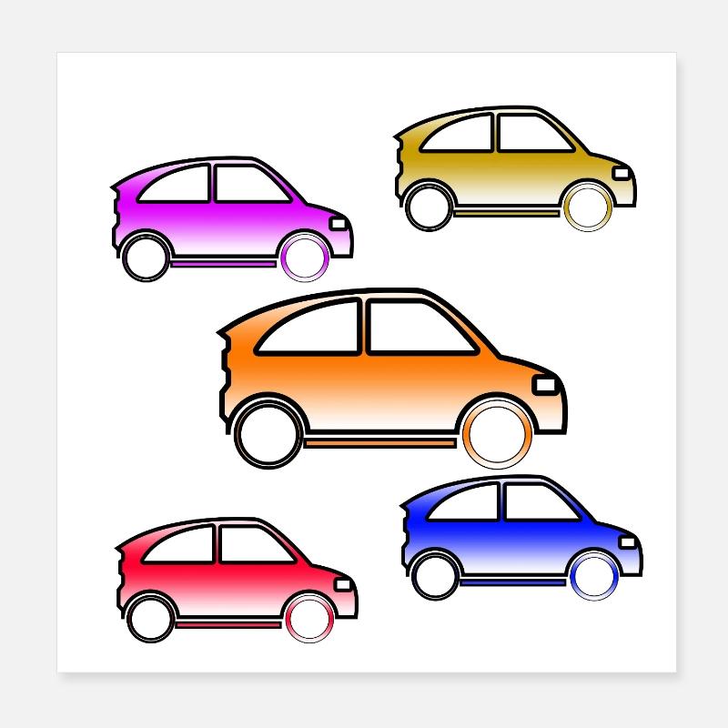 automobiles Poster 8" x 8" (20x20 cm)