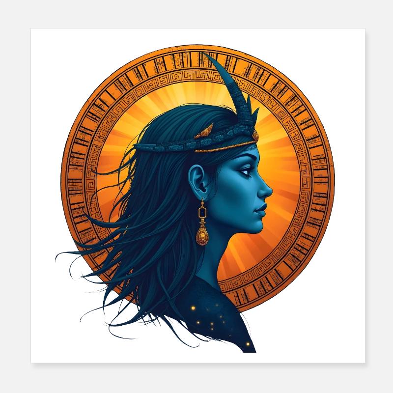 Ishtar Awakens – Sumerian Divine Poster 20x20 cm