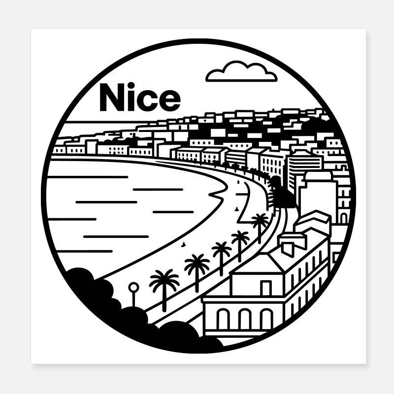 Belle France Poster 20 x 20 cm