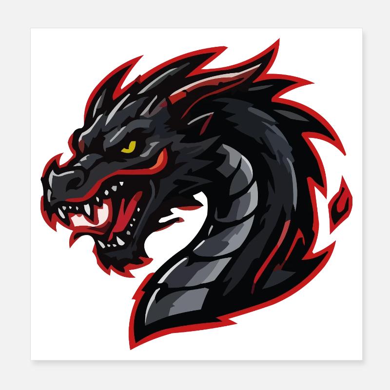 drache-esports Poster 20x20 cm