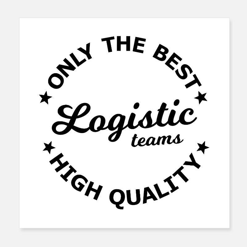 Logistik und Transport Held Poster 20x20 cm