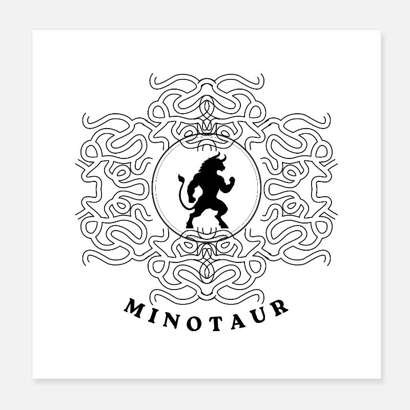 Minotaurus Poster 20x20 cm