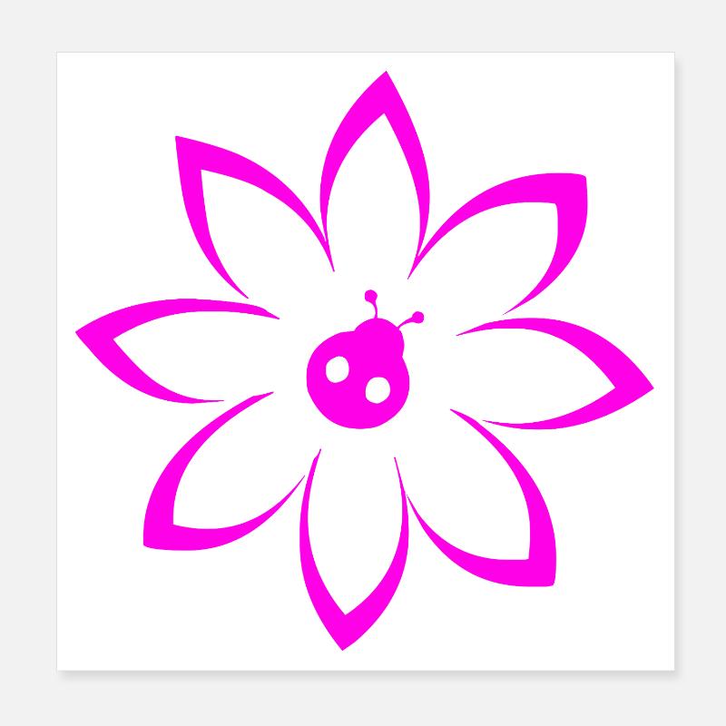 Blume Poster 20x20 cm