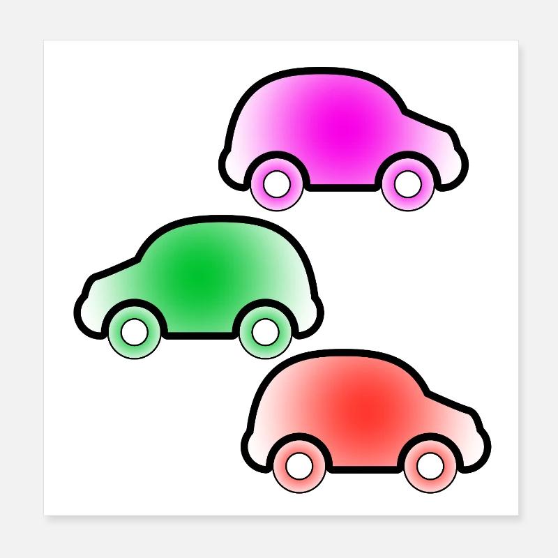 Autos Poster 20x20 cm