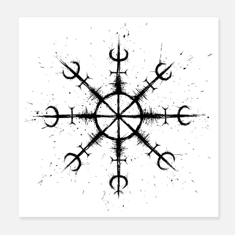 Nordic Vegetarian Poster 8" x 8" (20x20 cm)