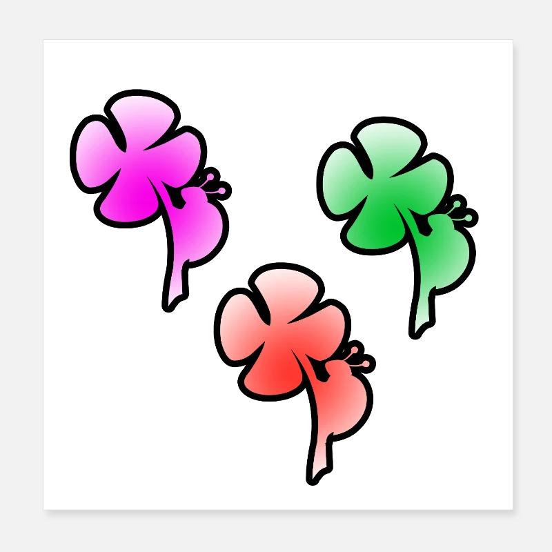 Blumen Poster 20x20 cm