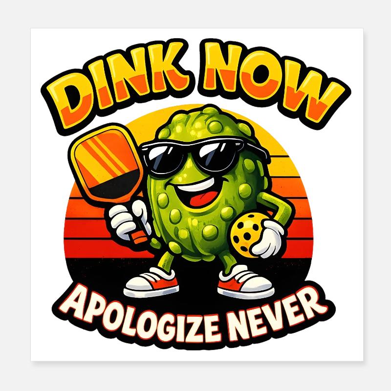 Dink Now Apologize Never Poster 20x20 cm
