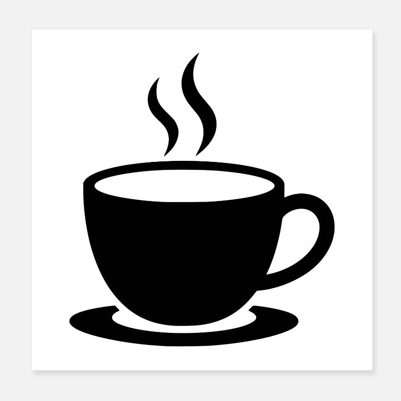 Icône du café Poster 20 x 20 cm
