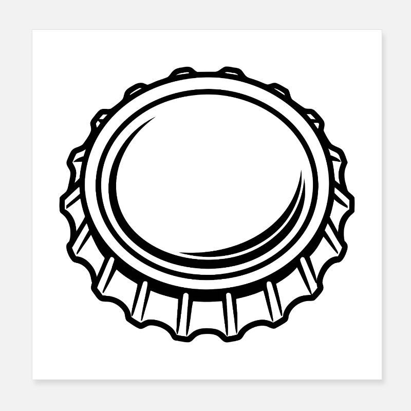 Bouchon de bouteille Poster 20 x 20 cm